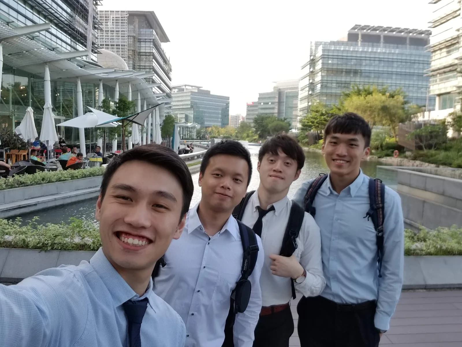 The four founders at Hong Kong Science Park