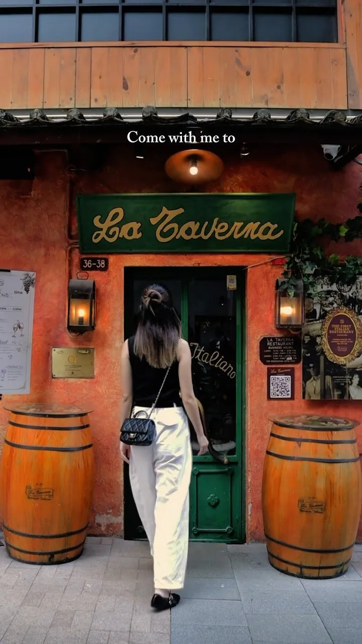 La Taverna influencer post: Set lunch